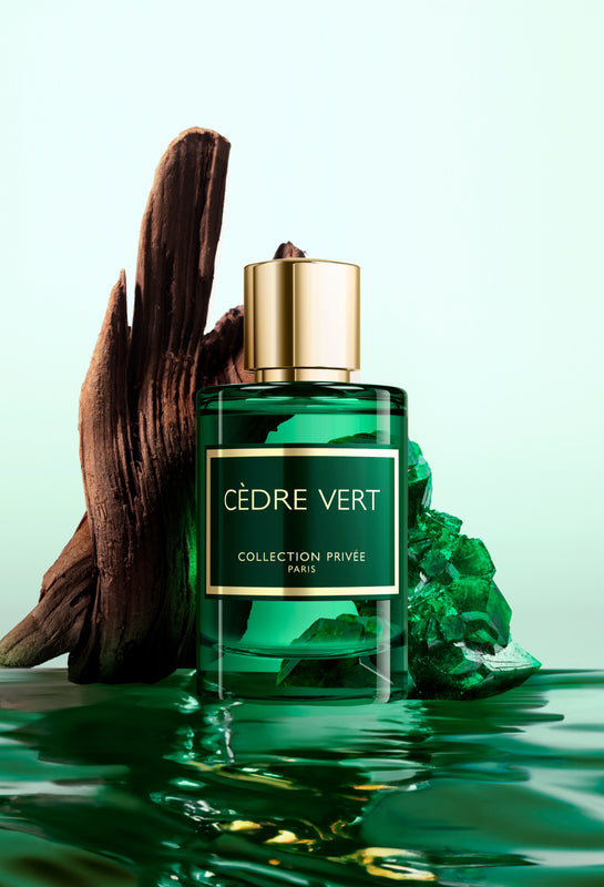 New perfume for men called CÈDRE VERT, woody, spicy, elegant fragrance, 212